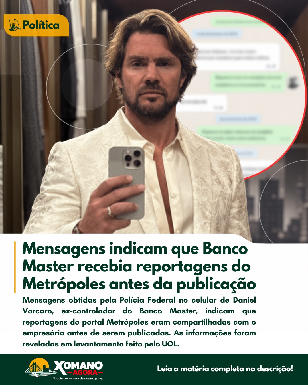Publicação do @xomanoagora